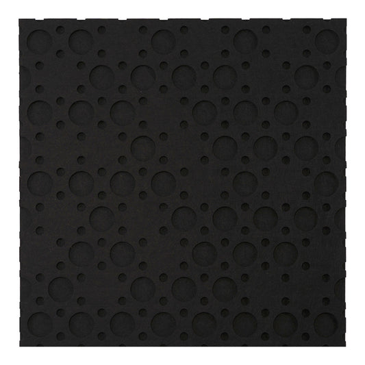 Self-adhesive design acoustic panel CIRCLES 18mm/ black