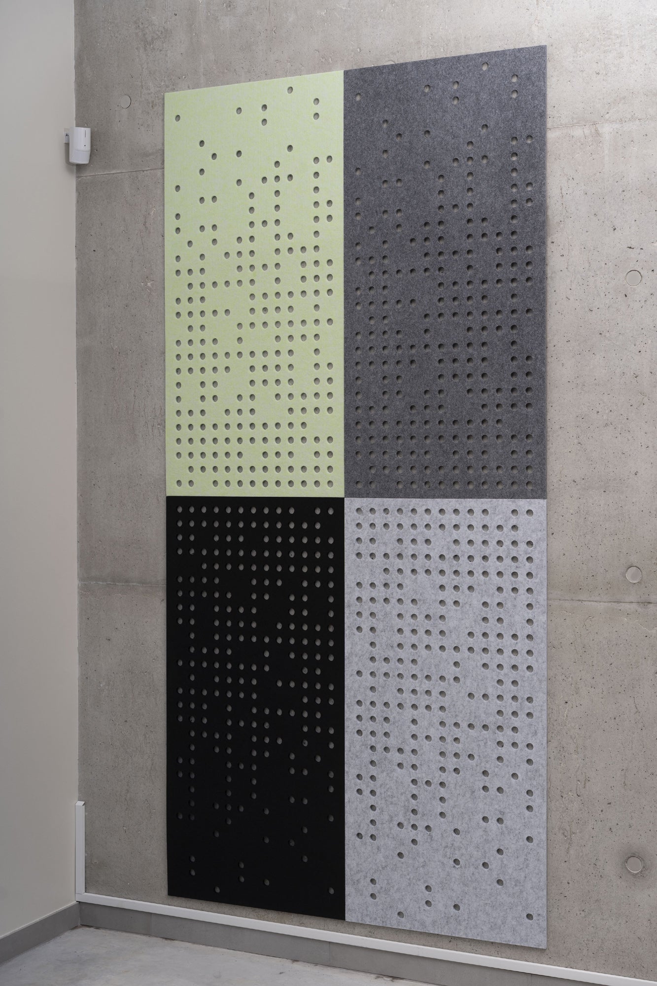 Self-adhesive design acoustic panel LONG 9mm/ light green