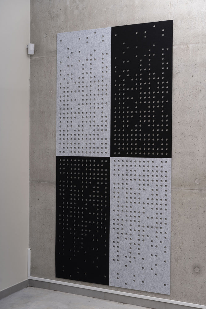 Self-adhesive design acoustic panel LONG 9mm/ light grey
