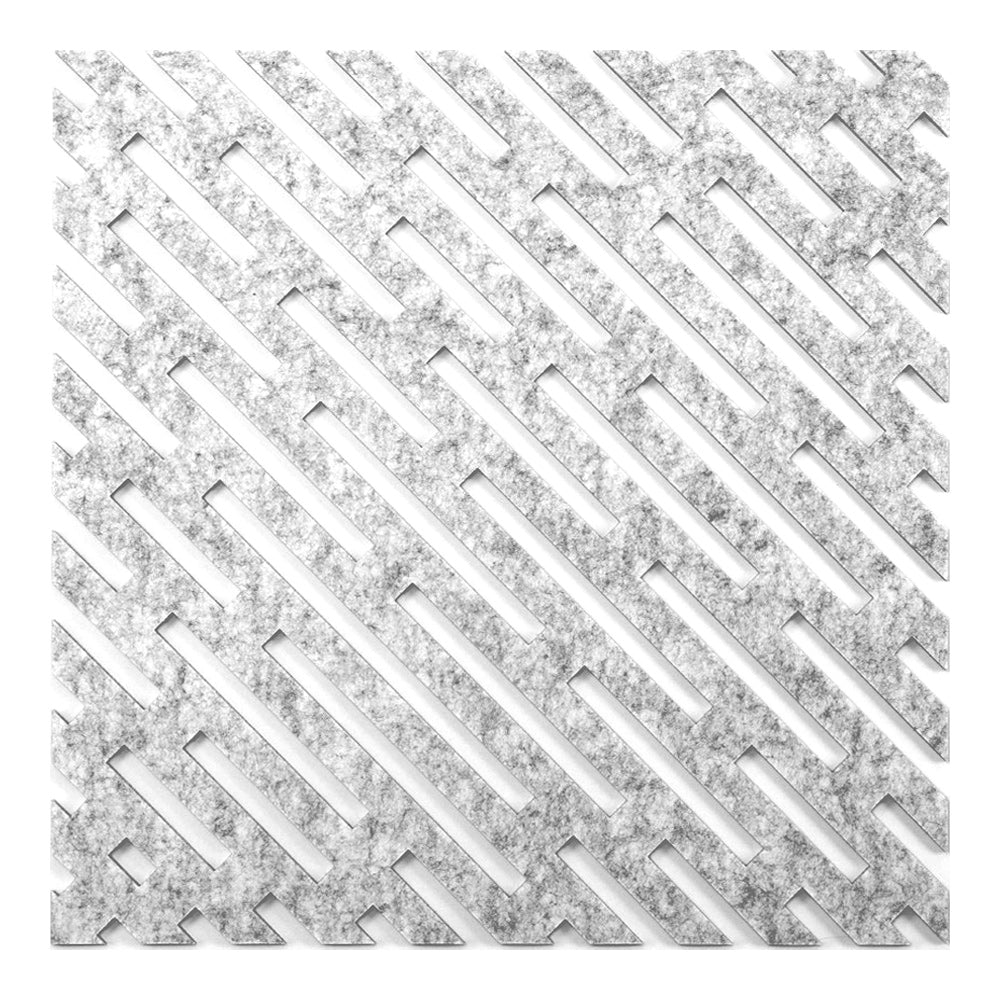 Self-adhesive design acoustic panel STRIPES 9mm/ light grey