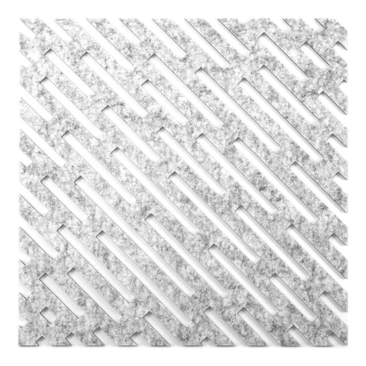 Self-adhesive design acoustic panel STRIPES 9mm/ light grey